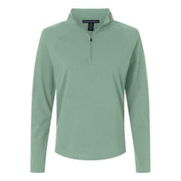 Devon & Jones Women's Seaton Pebble Textured Quarter-Zip Pullover