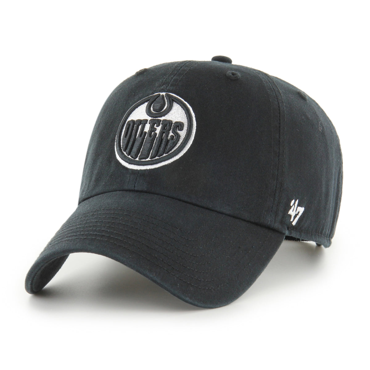 Edmonton Oilers '47 Clean Up - Black/White