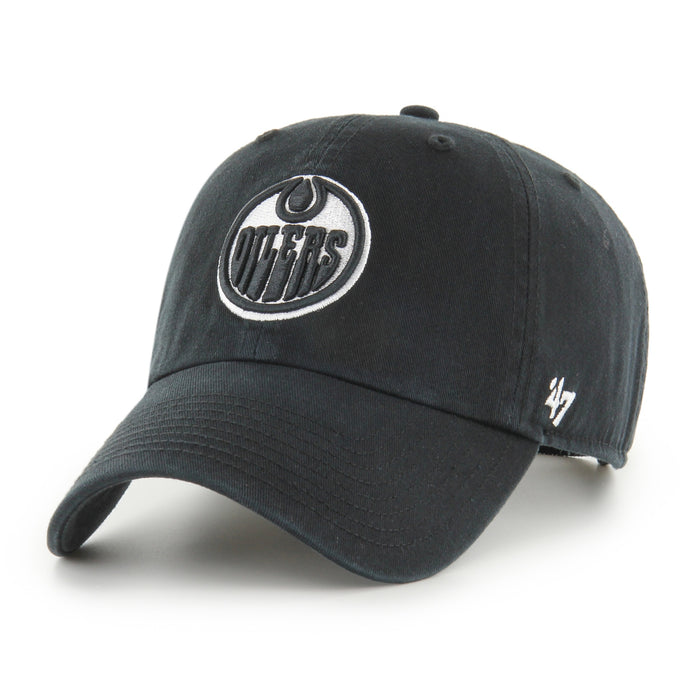 Edmonton Oilers '47 Clean Up - Black/White