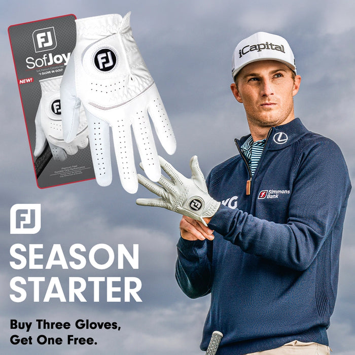 FootJoy SofJoy Golf Gloves - Buy 3 Get 1 Free - Mens