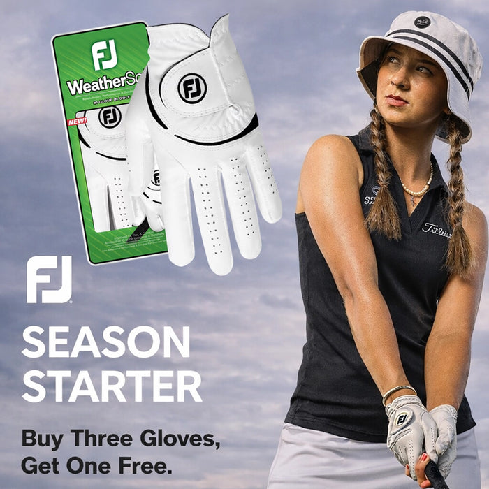 FootJoy WeatherSof Golf Gloves - Buy 3 Get 1 Free - Womens