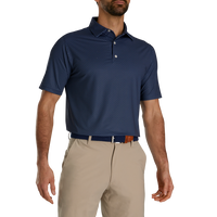 FootJoy Dot Geo Print Lisle Self Collar Golf Polo - Mens