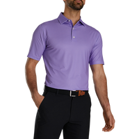 FootJoy Dot Geo Print Lisle Self Collar Golf Polo - Mens