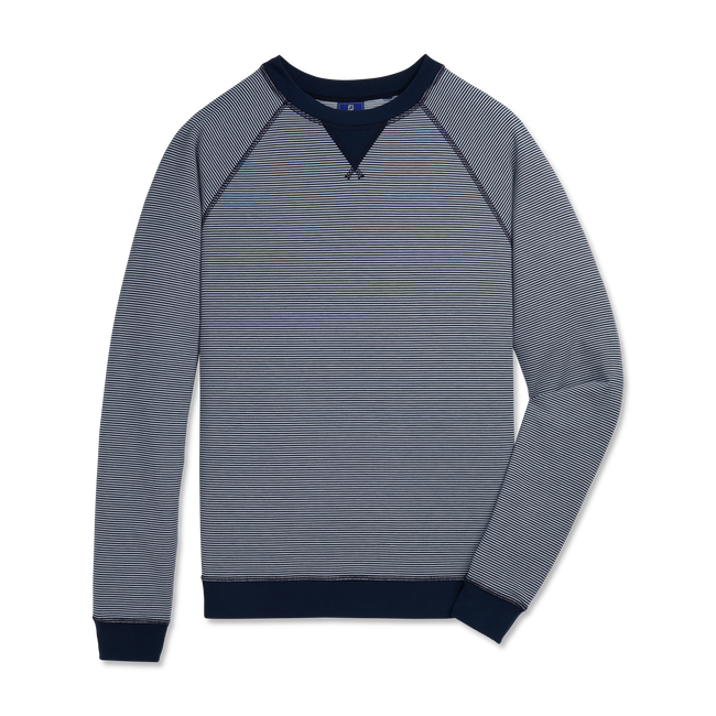 FootJoy Feeder Stripe Crewneck Golf Sweater