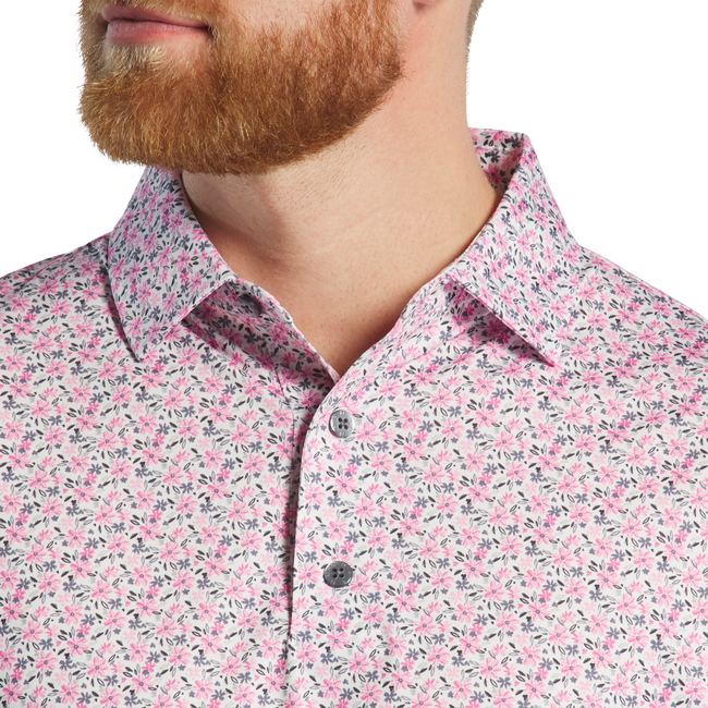 FootJoy Floral Lisle Golf Polo