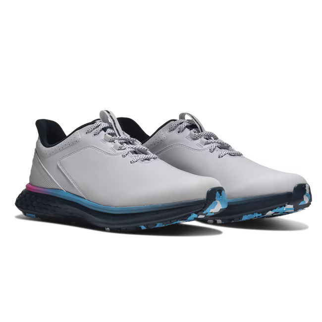 FootJoy Pulse Men's Golf Shoe - White/Navy/Pink
