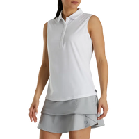 FootJoy Solid Lisle Sleeveless Golf Polo - Women