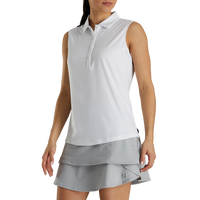 FootJoy Solid Lisle Sleeveless Golf Polo - Women