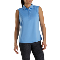 FootJoy Solid Lisle Sleeveless Golf Polo - Women