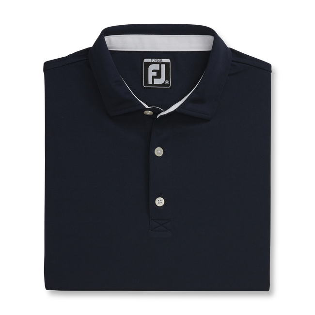 FootJoy Solid Pique Self Collar Golf Polo - Junior