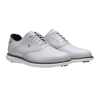 FootJoy Traditions Saddle Golf Shoe - White/White