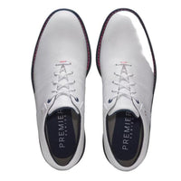 Footjoy Premiere Packard Cleated Golf Shoe White/Blue- Mens