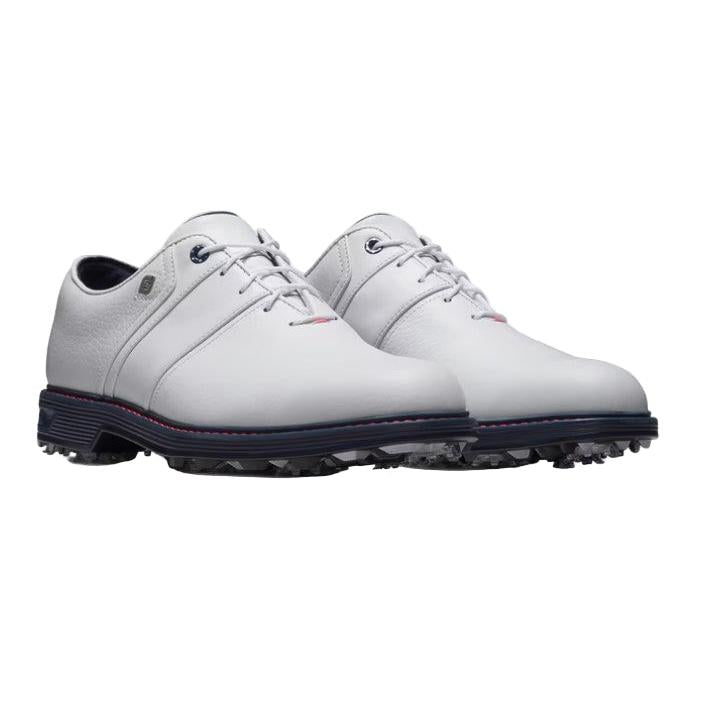Footjoy Premiere Packard Cleated Golf Shoe White/Blue- Mens