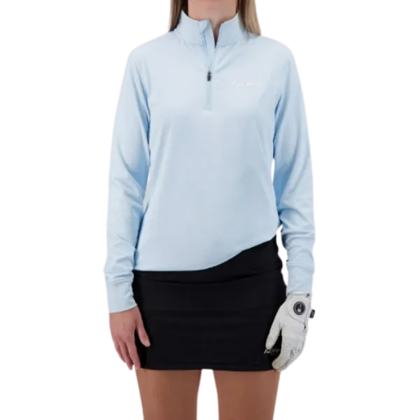 Full Wedge Golf - Icey Blue Q-Zip - Womens