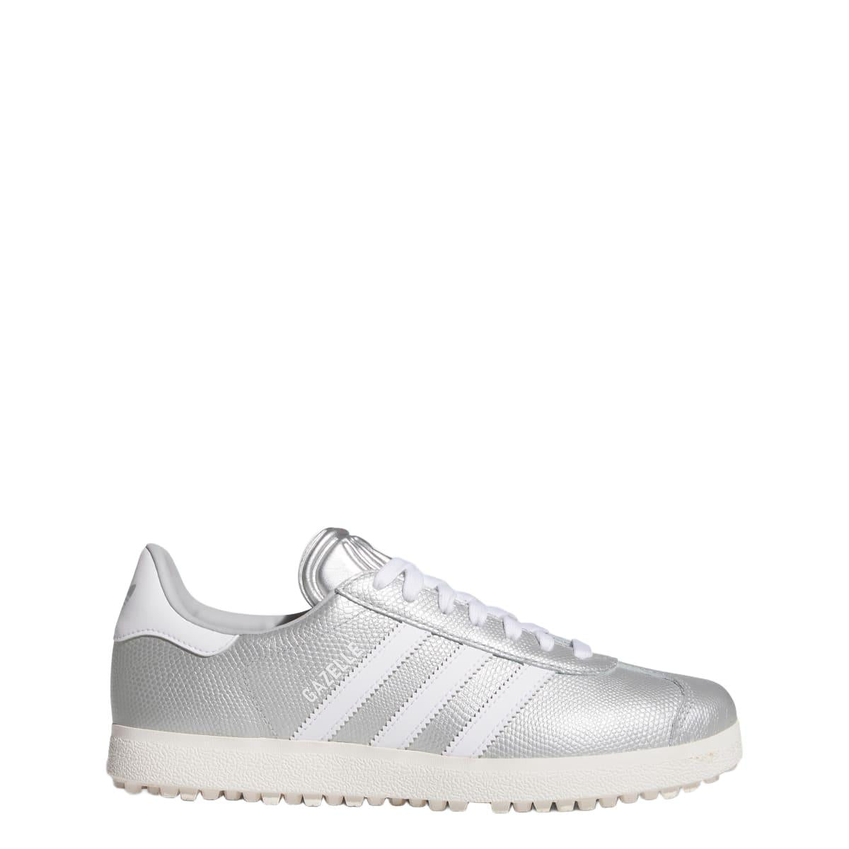 Adidas Gazelle Spikeless Golf Shoes - Silver