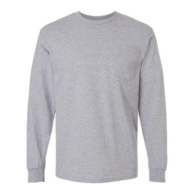 Gildan Unisex Ultra Cotton® Long Sleeve Pocket T-Shirt