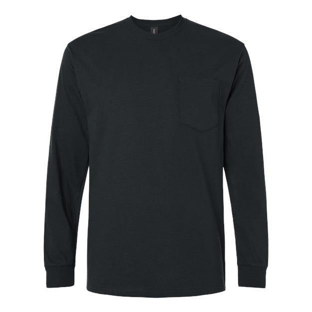Gildan Unisex Ultra Cotton® Long Sleeve Pocket T-Shirt