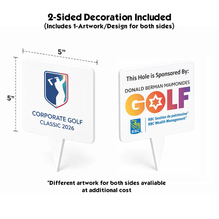 Custom Logo Tournament Tee Box Markers