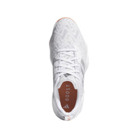 Adidas Codechaos 25 Spikeless Golf Shoes - Cloud White / Iron Metallic / Dusky Orange