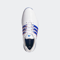 Adidas Tour360 24 Golf Shoes - Cloud White / Team Royal Blue / Better Scarlet