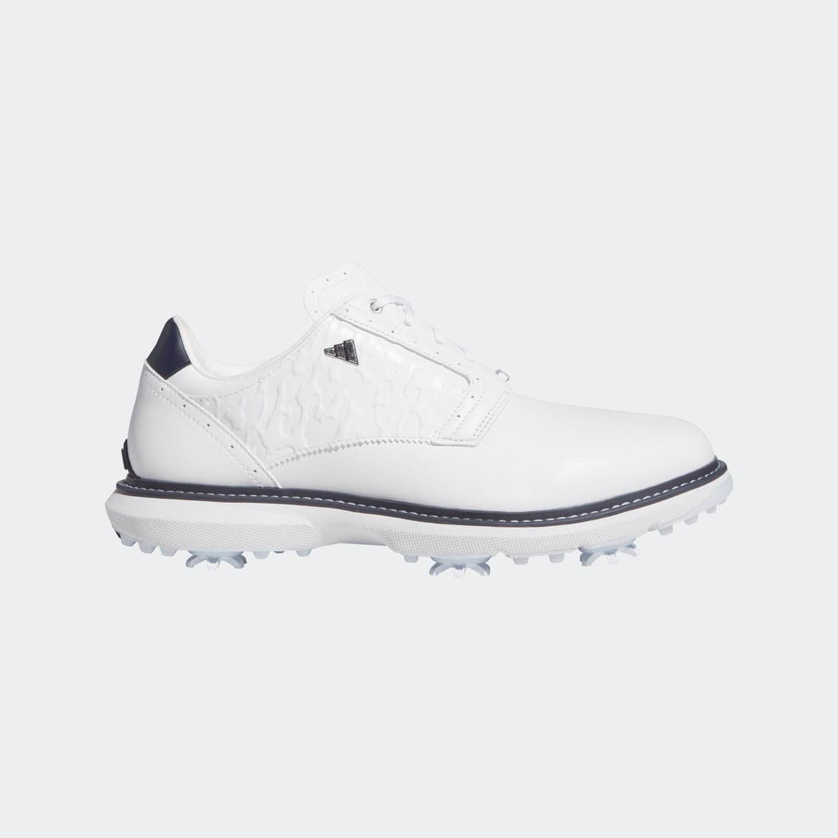 Adidas Mc70 Golf Shoes - Cloud White / Silver Metallic / Collegiate Navy