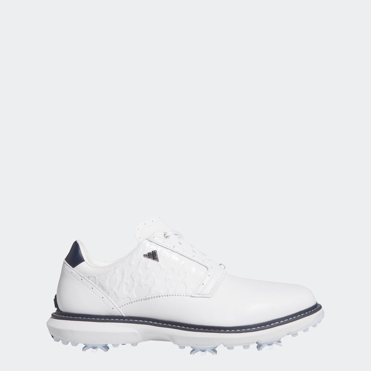 Adidas Mc70 Golf Shoes - Cloud White / Silver Metallic / Collegiate Navy