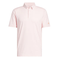 Adidas Ultimate365+ Pencil Stripe Climacool Polo Shirt - Distilled Pink / Frozen Turbo