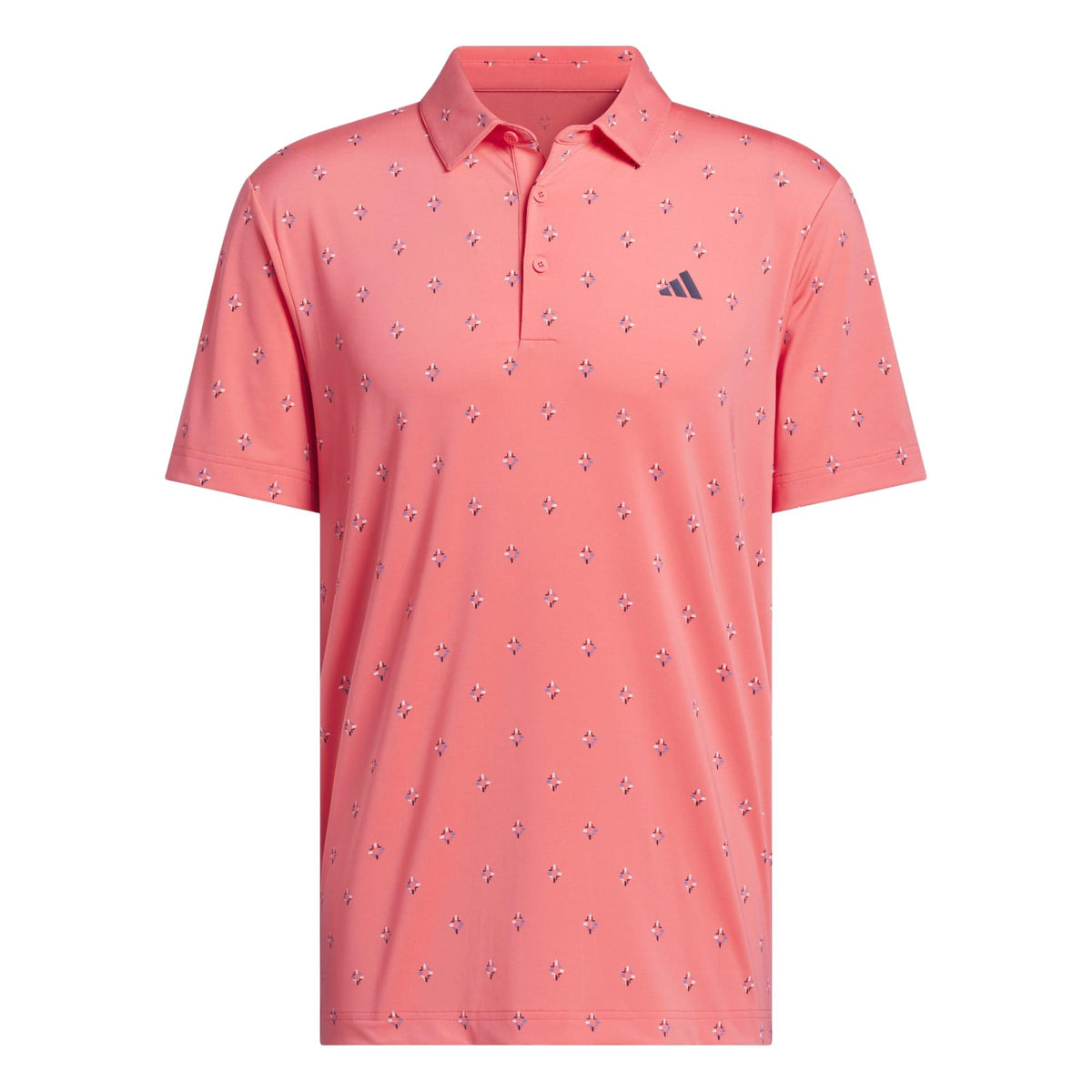 Adidas Ultimate365 Essence Print Climacool Polo Shirt - Pure Turbo
