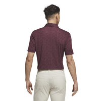 Adidas Ultimate365 Mesh Tango Print Climacool Polo Shirt - Maroon / Frozen Purple