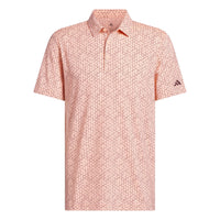 Adidas Ultimate365 Mesh Tango Print Climacool Polo Shirt - Frozen Turbo / Maroon