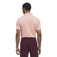 Adidas Ultimate365 Mesh Tango Print Climacool Polo Shirt - Frozen Turbo / Maroon