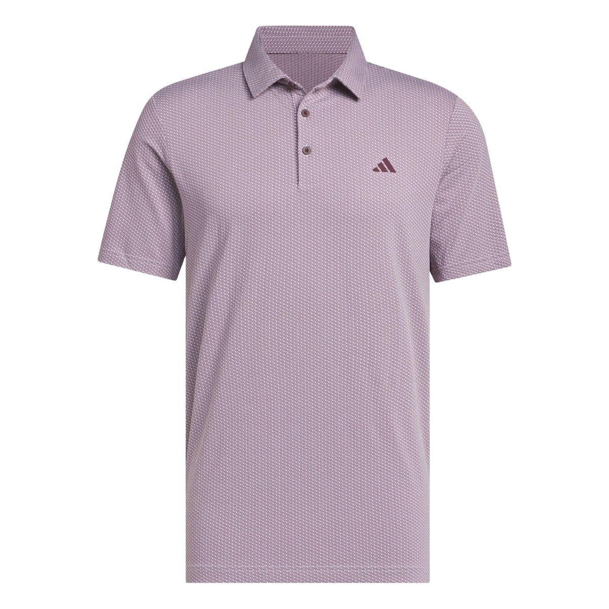 Adidas Performance Textured Polo Shirt - White / Maroon
