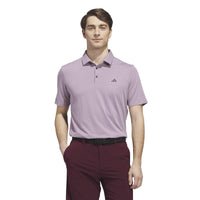 Adidas Performance Textured Polo Shirt - White / Maroon