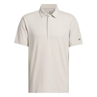 Adidas Ultimate365+ Go-To Print Polo Shirt - Alumina / Khaki Six