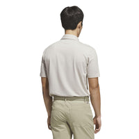 Adidas Ultimate365+ Go-To Print Polo Shirt - Alumina / Khaki Six