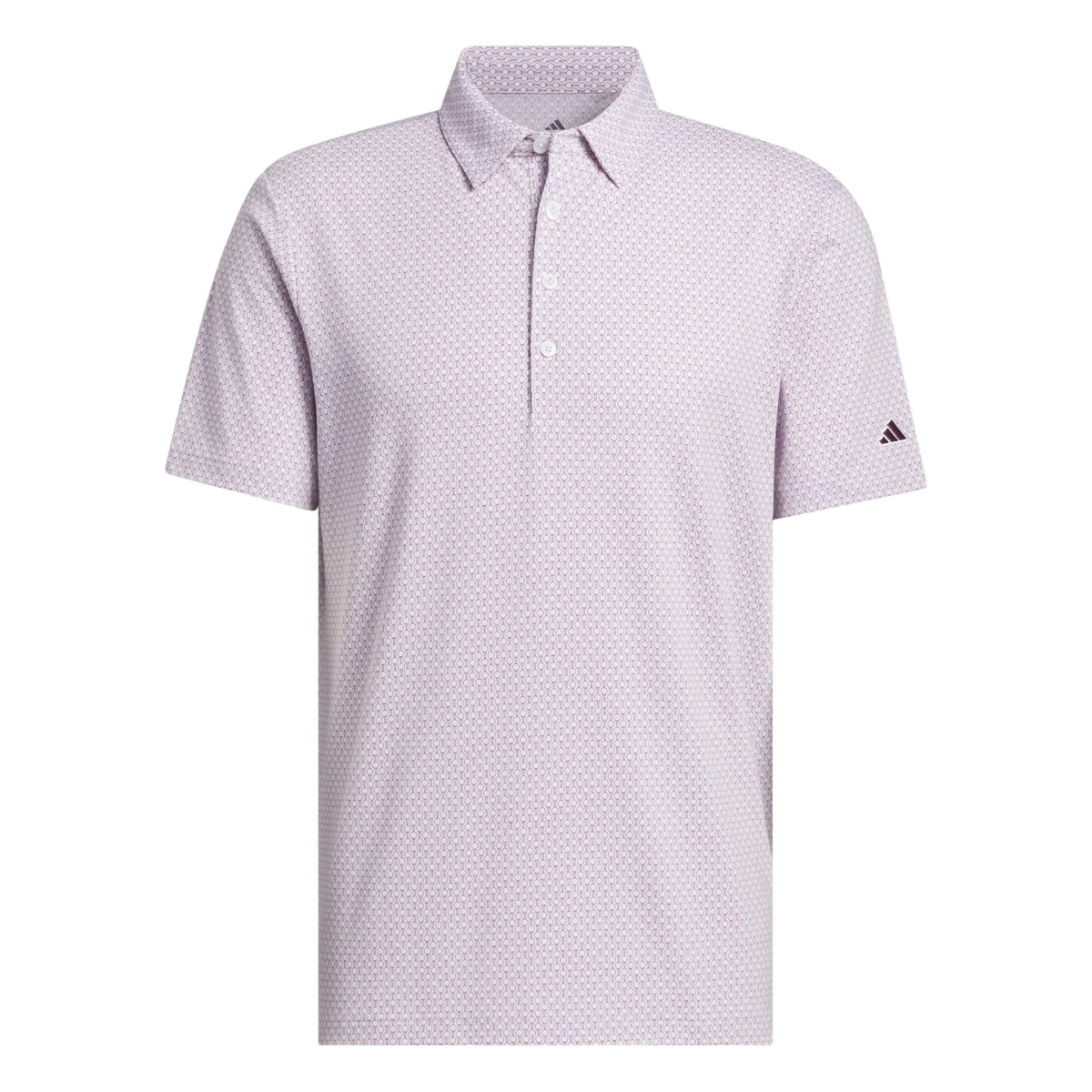 Adidas Ultimate365+ Go-To Print Polo Shirt - Frozen Purple / Maroon