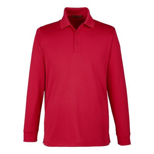 Harriton Men' Advantage Snag Protection Plus IL Long Sleeve Polo