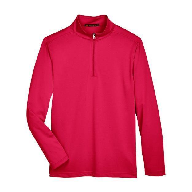 Harriton Men' Advantage Snag Protection Plus Quarter-Zip Pullover