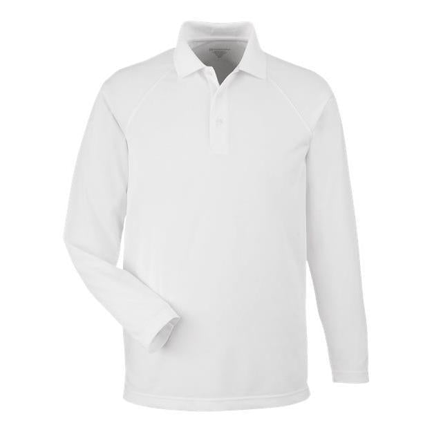 Harriton Men' Charge Snag and Soil Protect Long Sleeve Polo