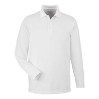 Harriton Men' Charge Snag and Soil Protect Long Sleeve Polo