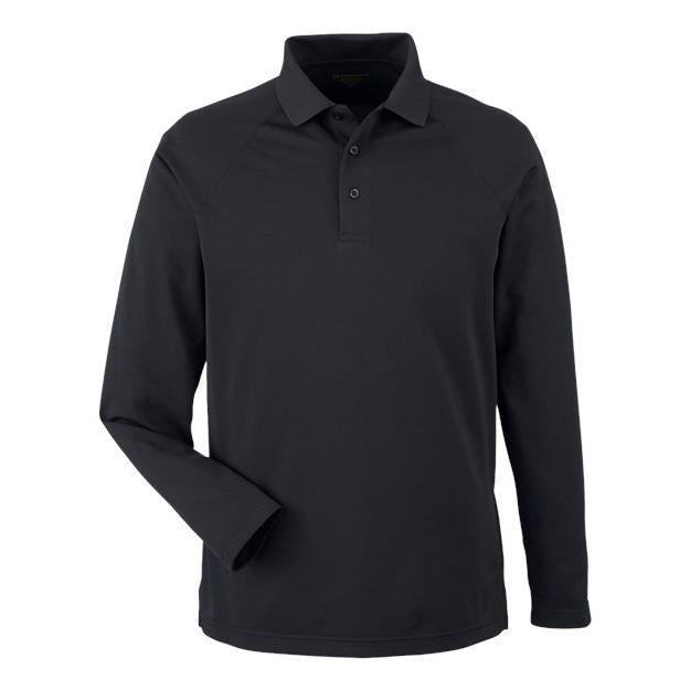 Harriton Men' Charge Snag and Soil Protect Long Sleeve Polo