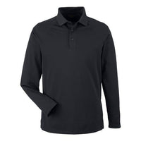 Harriton Men' Charge Snag and Soil Protect Long Sleeve Polo
