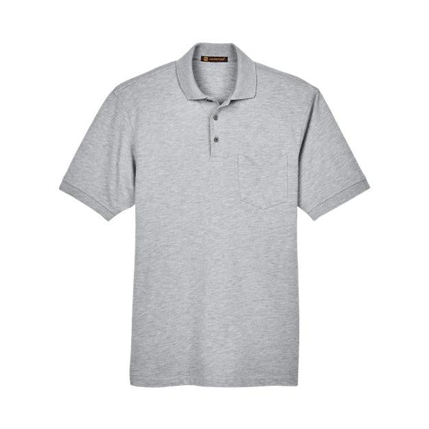 Harriton Men' Easy Blend™ Polo with Pocket