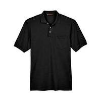 Harriton Men' Easy Blend™ Polo with Pocket