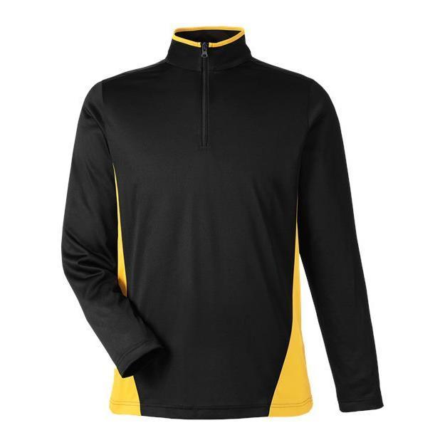 Harriton - Men' Flash Snag Protection Plus IL Colorblock Quarter-Zip Pullover
