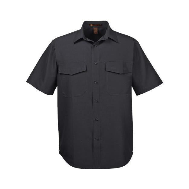 Harriton Men' Key West Short Sleeve Performance Staff Shirt