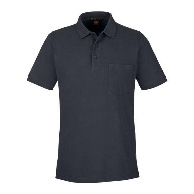 Harriton Men' Valiant Cotton Snag Protect Pocket Polo