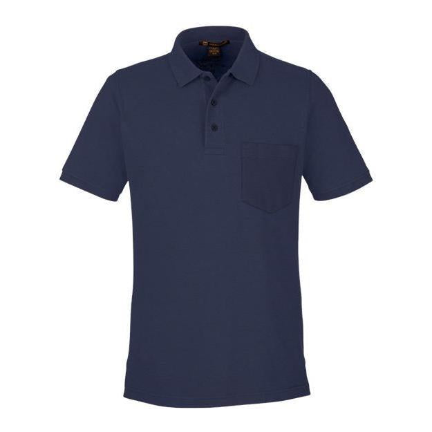 Harriton Men' Valiant Cotton Snag Protect Pocket Polo