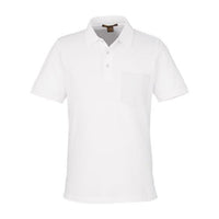 Harriton Men' Valiant Cotton Snag Protect Pocket Polo