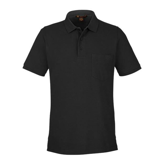 Harriton Men' Valiant Cotton Snag Protect Pocket Polo